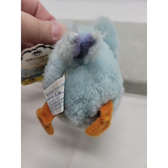 WALLACE BERRIE 1982 VINTAGE GODFREY GOONY BLUE BIRD PLUSH STUFFED ANIMAL TOY 4" - Picture 8 of 16